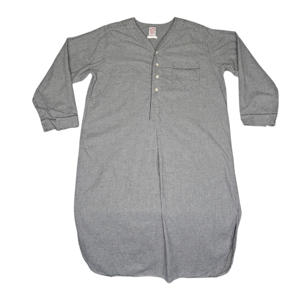 Brooks Brothers Mens Vintage Long Flannel Nite Shirt Sz Large